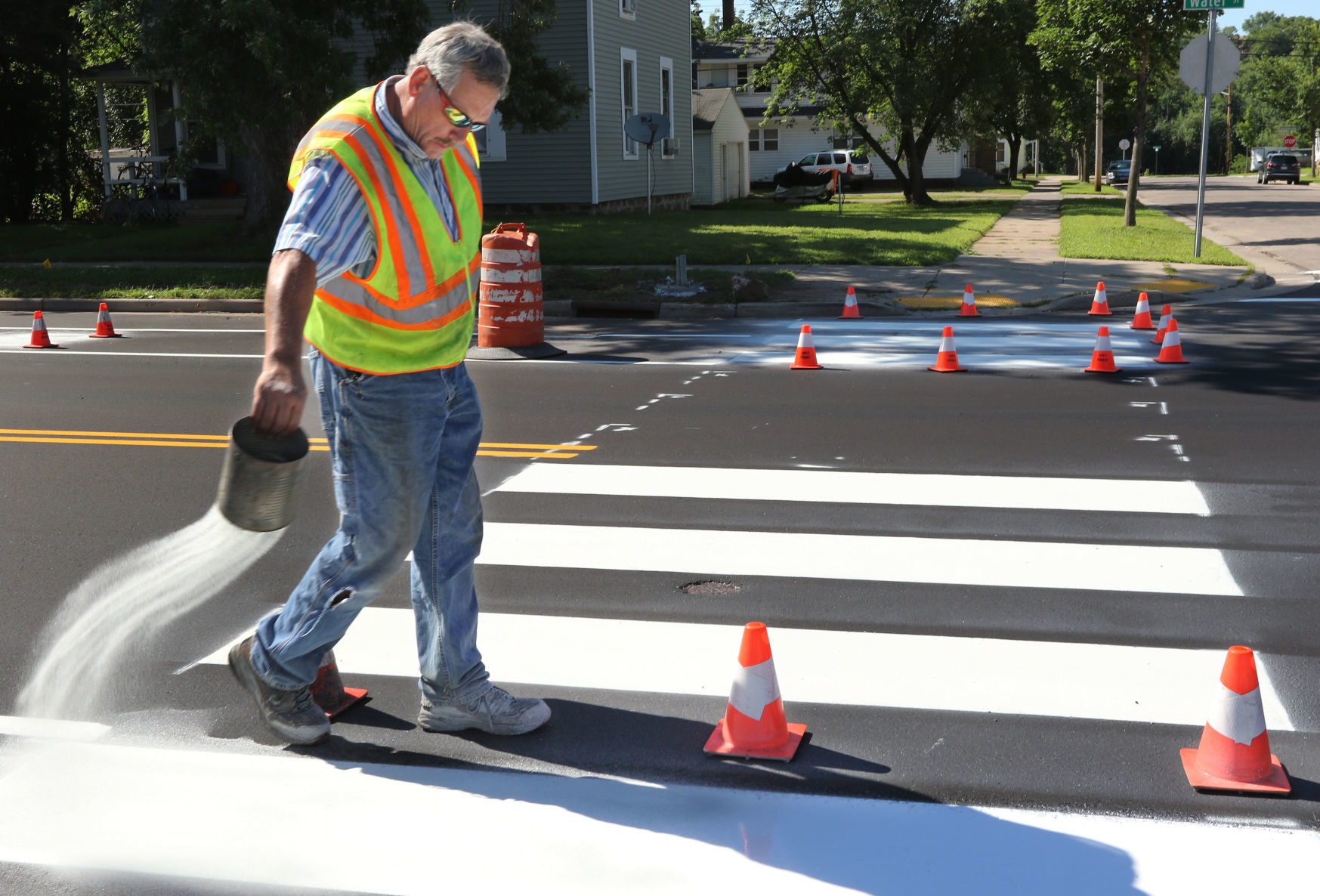 Painting crosswalks